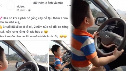 Bố cho con nhỏ cầm vô lăng, mẹ ngồi quay video khiến cộng đồng mạng phẫn nộ