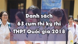 Danh sách cụm thi kỳ thi THPT Quốc gia năm 2018 chính xác nhất