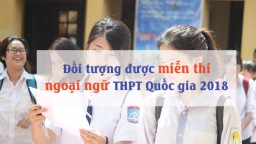 Thi THPT Quốc gia 2018: Đối tượng nào được miễn thi Tiếng Anh?