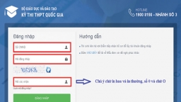 Thí sinh không đăng nhập được phần mềm thi THPT Quốc gia 2018 là vì 4 lí do sau