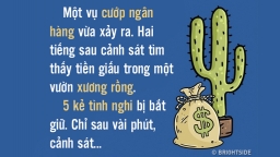 Câu đố: Có tới 5 kẻ tình nghi, sao cảnh sát biết ai là tên cướp ngân hàng?