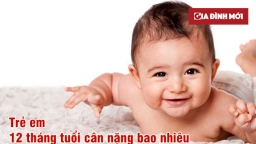 Trẻ em 12 tháng tuổi cân nặng bao nhiêu mới đúng chuẩn?