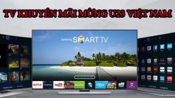 Siêu thị điện máy ồ ạt giảm giá TV cho khách hàng xem U23 Việt Nam