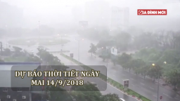 Dự báo thời tiết ngày mai 14/9/2018: Bão số 5 gây mưa lớn ở miền Bắc, Nam Bộ mưa rải rác