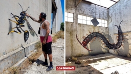 Tranh 3D 'y như thật' của bậc thầy graffiti khiến bạn phải nhìn lại lần hai