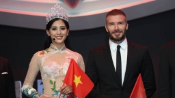 Hoa hậu Trần Tiểu Vy thần thái đỉnh cao tỏa sáng bên siêu sao David Beckham