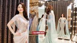 Á hậu Phương Nga xinh đẹp đi thử trang phục dự thi Miss Grand International 2018