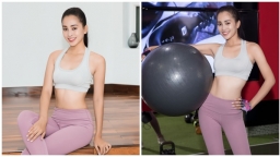 Hoa hậu Tiểu Vy khoe thân hình nóng bỏng trong buổi tập luyên đầu tiên cho Miss World