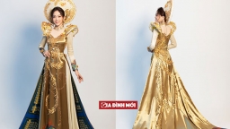 Cận cảnh bộ áo dài 'Ngũ Phụng Tề Phi' của Á hậu Phương Nga tại Miss Grand International