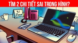 Câu đố: Bạn có thể tìm ra 2 chi tiết sai trong hình này không?