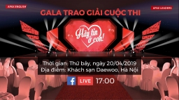 Apax English tổ chức gala trao giải cuộc thi Hãy tin ở con