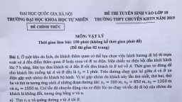 Nhận định đề thi Vật Lý lớp 10 chuyên Khoa học Tự nhiên: Đề khó, kiếm điểm cao không dễ