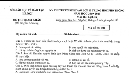 Thi vào lớp 10 ở Hà Nội: Thí sinh đã thi xong Ngoại ngữ, đang thi Lịch sử