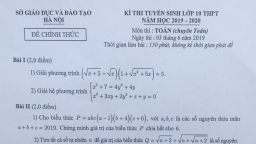 Nhận định đề thi môn Toán vào lớp 10 Chuyên Hà Nội - Amsterdam Hà Nội: Khó