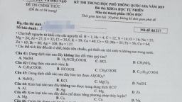 Đáp án môn Hóa thi THPT Quốc gia 2019