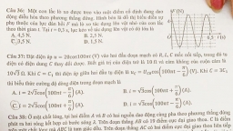 Đáp án môn Lý thi THPT Quốc gia 2019