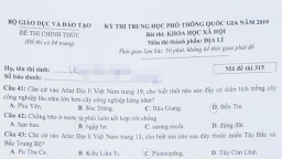 Đáp án các mã đề môn Địa lý thi THPT quốc gia 2019