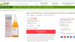 Thực phẩm bảo vệ sức khỏe Fracora Placenta Drink có dấu hiệu lừa dối khách hàng