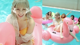 Hari Won diện bikini tạo dáng cực sexy giữa bể bơi trong MV mới