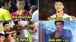 Ảnh chế hài hước Indonesia vs Việt Nam: Duy Mạnh ăn mừng ngầu, Hải Quế bị em út bắt nạt