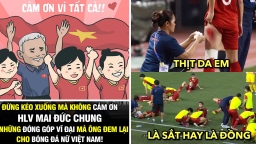 Ảnh chế bóng đá nữ Việt Nam vs nữ Thái Lan: Cầu thủ nữ đổ máu, trọng tài gây sốt vì quá xinh