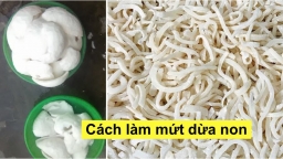 Tự tay làm mứt dừa non mềm dẻo, thơm ngon đón Tết