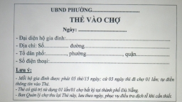 Đà Nẵng: Phát thẻ đi chợ cho người dân, 3 ngày đi chợ 1 lần để phòng dịch bệnh COVID-19