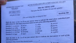 Đề thi vào lớp 10 môn Tiếng Anh tại Thái Bình năm 2021 đầy đủ nhất
