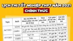 Lịch thi tốt nghiệp THPT 2021 chính xác nhất