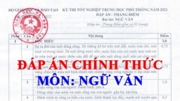 Đáp án chính thức môn Ngữ văn thi tốt nghiệp THPT 2021 của Bộ GD&ĐT