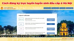 Cách đăng ký trực tuyến tuyển sinh đầu cấp ở Hà Nội chính xác nhất