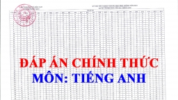 Đáp án chính thức môn Tiếng Anh thi tốt nghiệp THPT 2021 của Bộ GD&ĐT