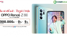 Viettel Store trợ giá 1 triệu đồng khi tham gia 'Thu cũ đổi mới - Lên đời OPPO Reno6 Z 5G'