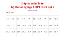 Gợi ý đáp án môn Toán tốt nghiệp THPT 2021 đợt 2 tất cả mã đề