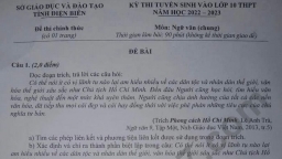 Đề thi vào lớp 10 môn Ngữ Văn tỉnh Điện Biên năm 2022 đầy đủ nhất