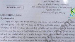 Đề thi môn Ngữ Văn lớp 10 tỉnh Khánh Hòa năm 2022 đầy đủ nhất