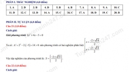 Đề thi môn Toán vào lớp 10 tỉnh Quảng Bình năm 2022 mới nhất