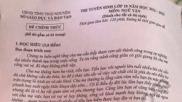 Đề thi môn Ngữ Văn lớp 10 tỉnh Thái Nguyên năm 2022 nhanh, đầy đủ nhất