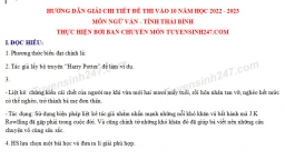 Gợi ý đáp án Ngữ văn vào lớp 10 tỉnh Thái Bình năm 2022 đầy đủ, chi tiết nhất