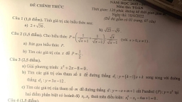 Đề thi vào lớp 10 môn Toán tỉnh Lào Cai năm 2022 nhanh nhất, đầy đủ nhất