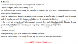 Gợi ý đáp án đề thi môn Ngữ văn thi vào lớp 10 tỉnh Nam Định năm 2022 chi tiết, đầy đủ nhất