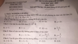 Đề thi môn Toán vào lớp 10 Phú Yên năm 2022 mới nhất