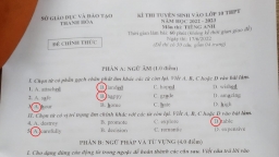 Gợi ý đáp án môn Tiếng Anh vào lớp 10 Thanh Hóa năm 2022 sớm nhất, nhanh nhất