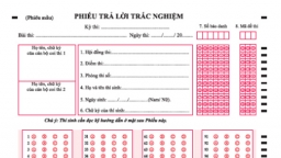 Thi tốt nghiệp THPT 2022: 6 lưu ý sử dụng phiếu trả lời trắc nghiệm