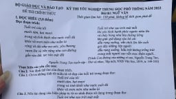 Đề thi môn Ngữ văn tốt nghiệp THPT 2022 đầy đủ nhất