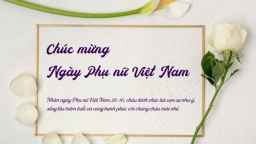 Thiệp mừng ngày Phụ nữ Việt nam 20/10 đẹp, ý nghĩa nhất