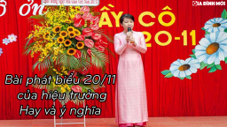 Bài phát biểu 20/11 của hiệu trưởng hay, ngắn gọn và ý nghĩa nhất