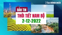 Thời tiết hôm nay 2/12/2022 tại Nam Bộ: Mưa dông trở lại