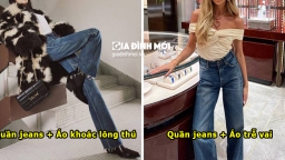 Gợi ý 10 outfit phối với quần jeans sành điệu để đi chơi giao thừa