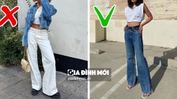 3 điều chị em nên và không nên làm khi mặc quần jeans ống rộng